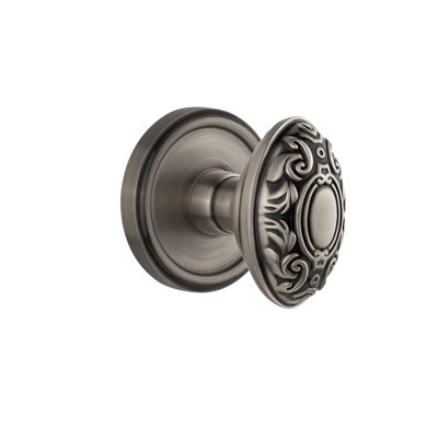 Grandeur Georgetown Rosette Passage with Grande Victorian Door Knob