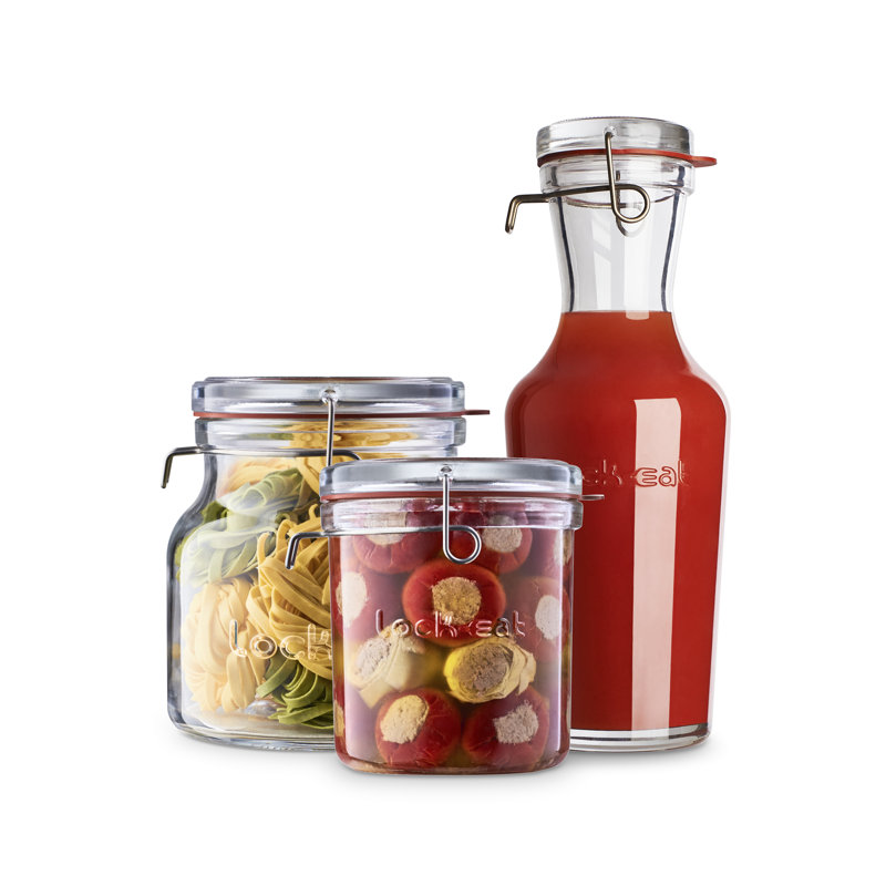 Ensemble de 3 pots de rangement Luigi Bormioli