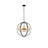 Artistic 6-Light Sputnik Sphere Chandelier, Dimmable Ceiling Fixture with Geometric Design for Dining Room, Living Room & Entryway