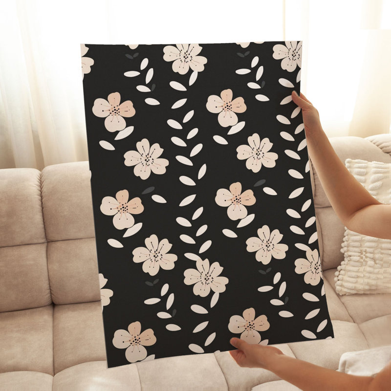 «Floral Flower Symphony XVII», reproduction d'art moderne sans cadre, H 10 po x l 8 po