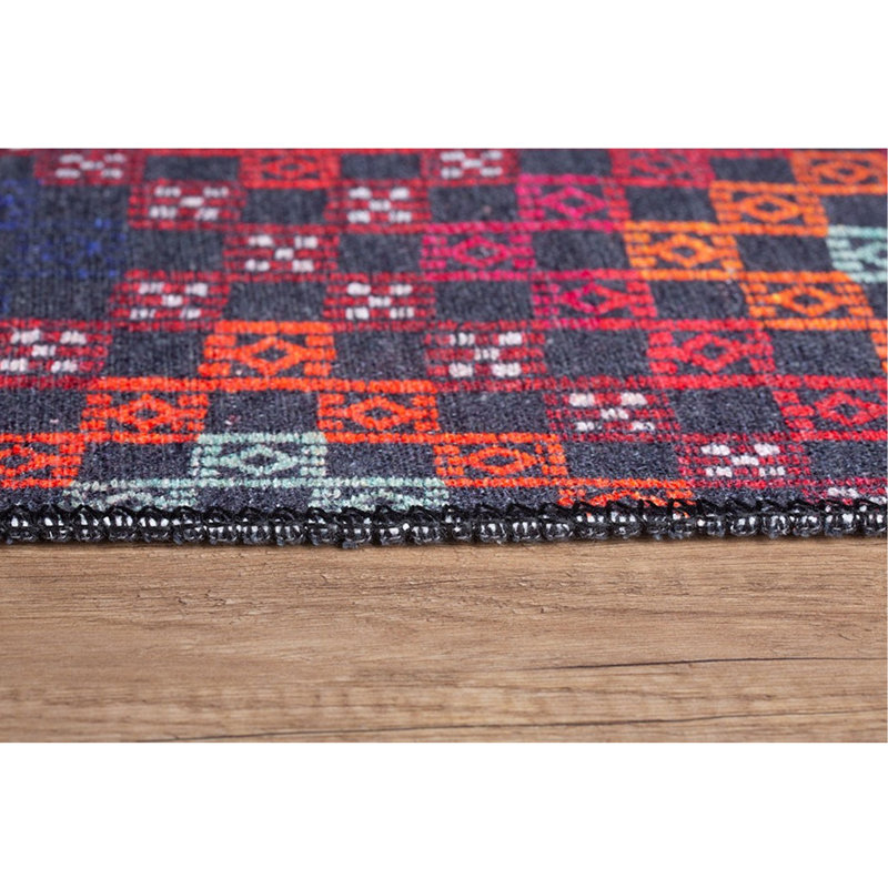 Luxurious Machine Washable Area Rug, 4.9 x 7.5 Feet, 100% Polyester, 1850 g/m², Pile Height: 0.2 inches | Eco-Friendly Recycled Poly Cotton Backing | Perfect for Living Room & Bedroom, Soft and Durable Design