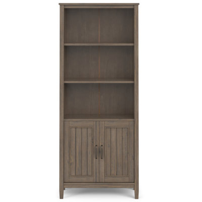 Cienna 72"" H x 30"" W Solid Wood Standard Bookcase -  Red Barrel StudioÂ®, DF8F71B2128C43CCA410D7E12237C55E