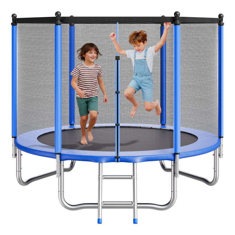 VEVOR in. Round Backyard Trampoline with Safety Enclosure
