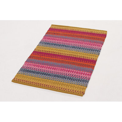 Rectangle Geometric Flatweave Dhurrie Area Rug Set