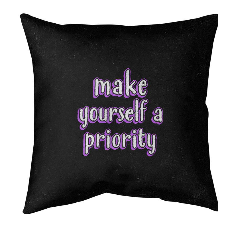 Coussin de sol « self », H 28 po x l 28 po, Violet