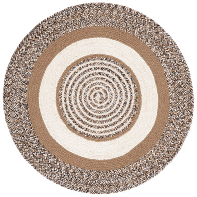 Braided 758 Area Rug In Brown / Beige