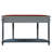 Retro Curved Wood Console Table, Half Moon Table With Open Shelf And 2 Drawers-920619422