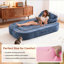 Canapé-lit moderne avec 2 coussins, canapé-lit en velours côtelé rembourré de mousse, aucun assemblage requis, coussin de canapé convertible se déplie en courtepointe, matelas pliant pour le salon, salle de jeux-821208350