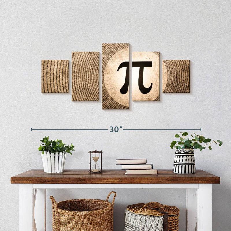 Grunge Pi, 12" H x 29" W