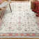 Demarquis Machine Woven Polyester Oriental Ivory/ Red Area Rug