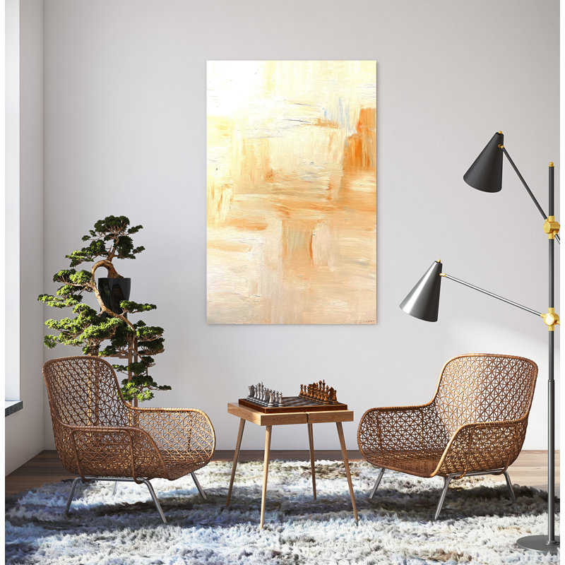 White And Orange Painting