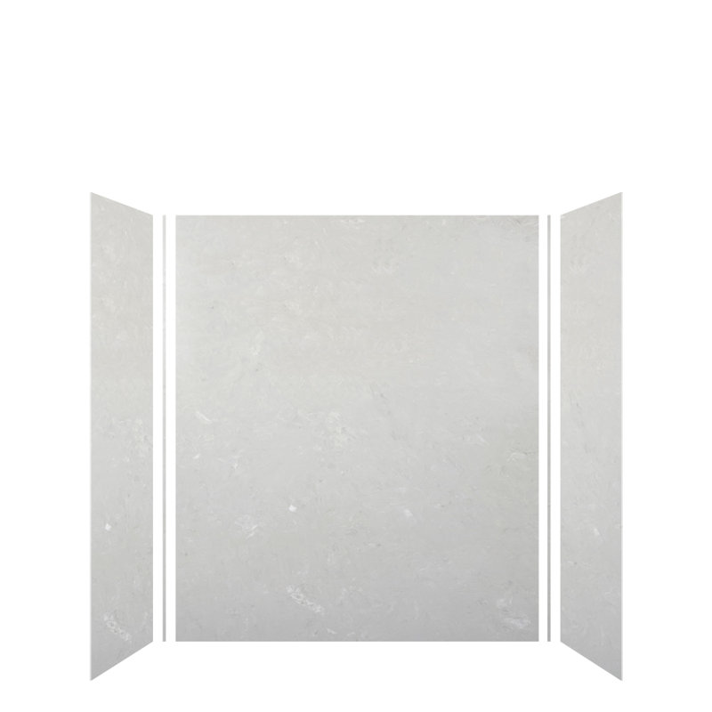 SaraMar 60'' W 36'' D 72'' H Glue Up Solid Surface Wall, 72" H x 60" W x 36" D