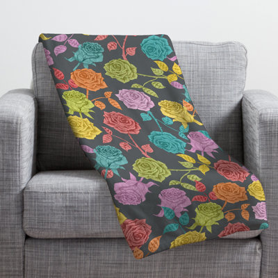 Bianca Green Throw Blanket