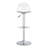 Modern Minimalist Bar Chairs And Bar Stools. Can Rotate 360 ° And Adjust Lifting. PET Backrest And PU Seats. Set Of 2. Suitable For Bars, Restaurants, And Front Desk Cashiers. W1151P172644