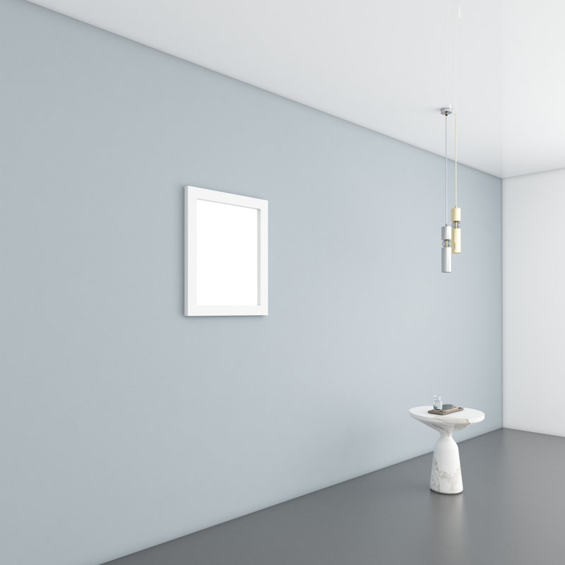 Miroir Gemma 48, Blanc mat, 28,37 po x 23,62 po