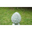 Statue de jardin rétro en forme de pomme de pin vieillie, décoration de jardin intérieur / extérieur