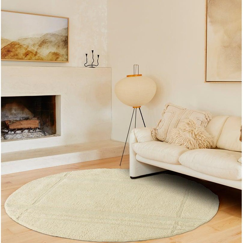 Catlett Washable Wool Rug, Round 8'