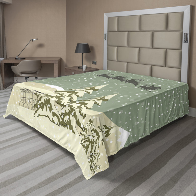 Microfiber No Pattern And Not Solid Color Flat Sheet, California King Flat Sheet