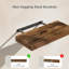 3 tablettes flottantes brun rustique