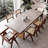 Gray Rectangular Solid Wood Dining Table-1802156767