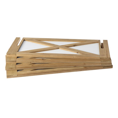 Collier d'arbre de Noël en bois