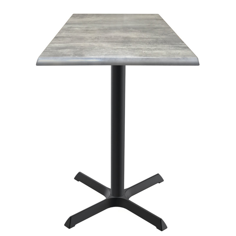 Indoor/Outdoor Table, Charcoal, 30" L x 30" W x 42" H