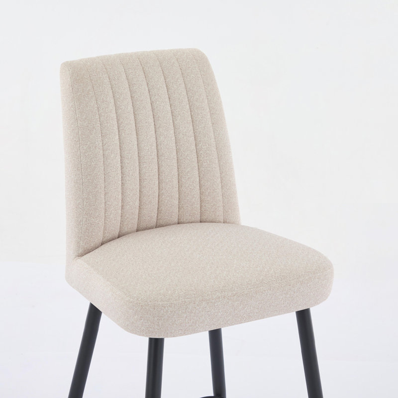 Kitchen Fabric Barstool, Beige