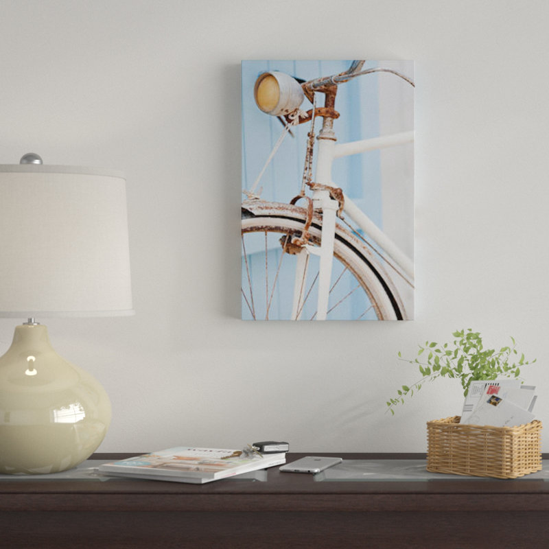 «Rusty Bicycle», reproduction de photo sur toile, H 18 po x l 12 po x P 1,5 po, Toile tendue, Pas de tapis