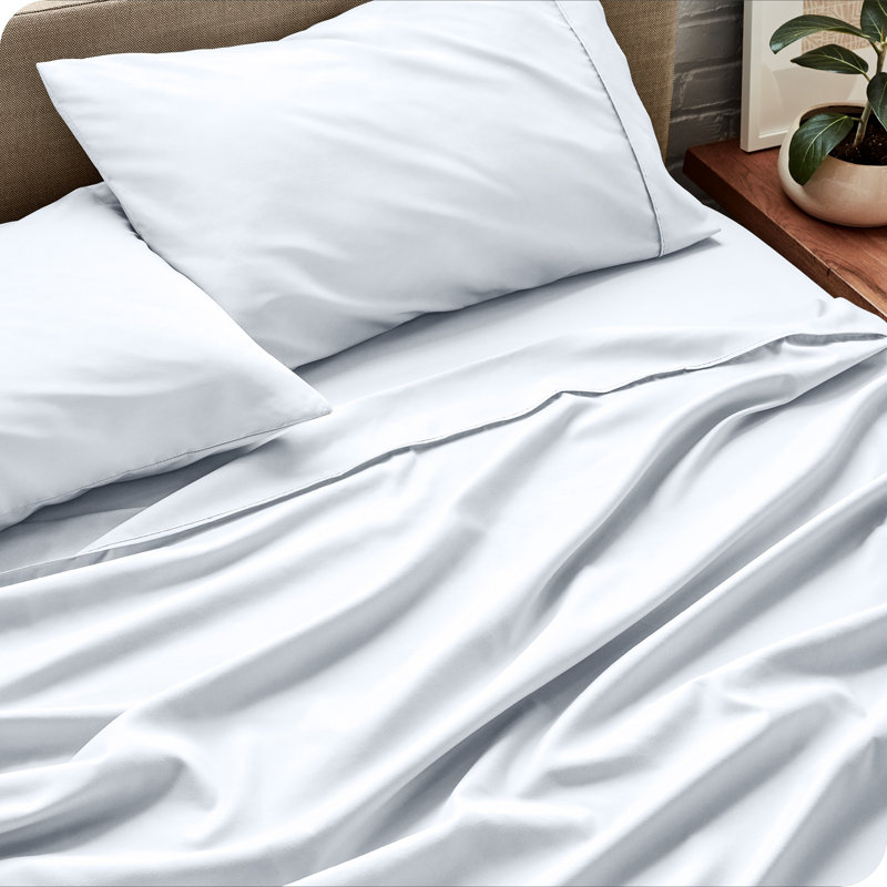Bare Home Ultra-Soft Microfiber Sheet Set, Split Queen Sheet Set+2 Fitted Sheet+2Pillowcases, White