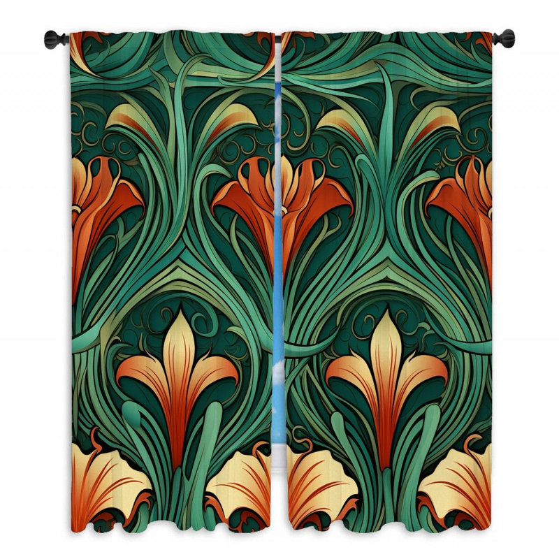 Paire de rideaux obscurcissant en polyester Joclyn, L 40 po x L 84 po