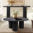 60"  Modern Oval Narrow Console Table-1647675757