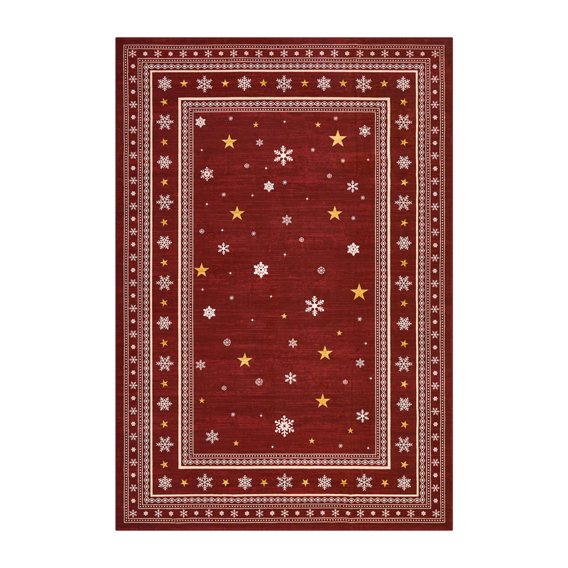 Rectangle Geometric Washable Area Rug, 60x180cm