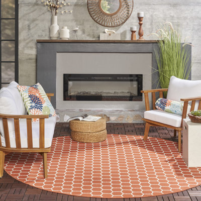 Tapis d'intérieur / extérieur géométrique Casie