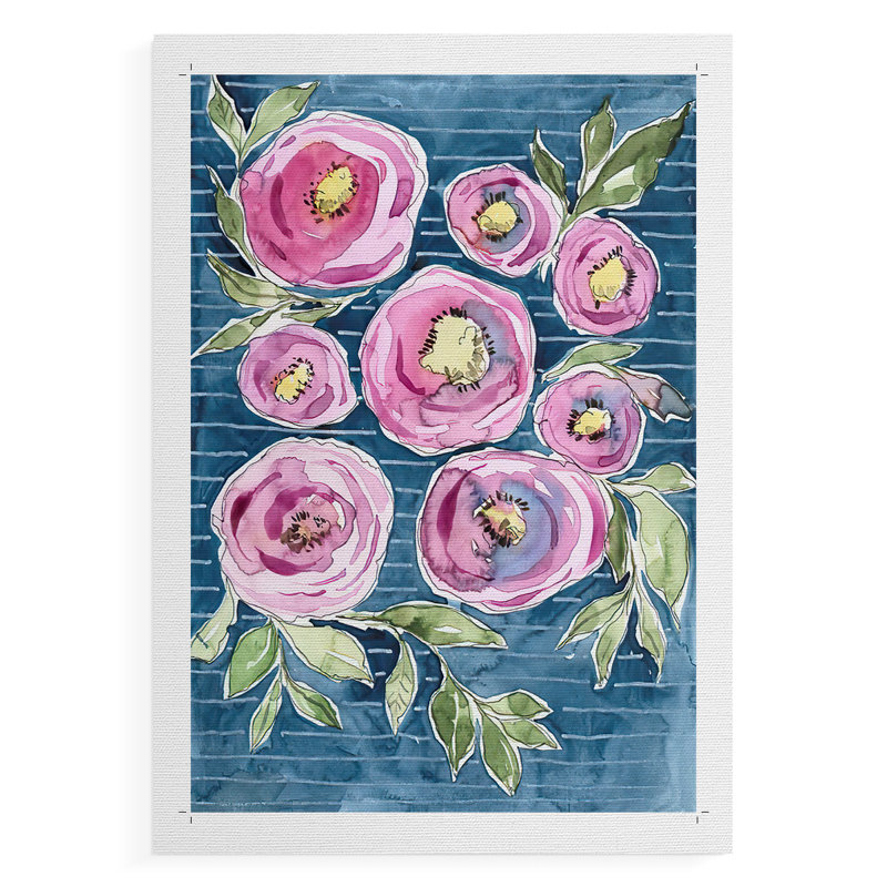 Floral Radiance I - Impression sur toile seulement - NON-CADRE, H 18 po x l 12 po