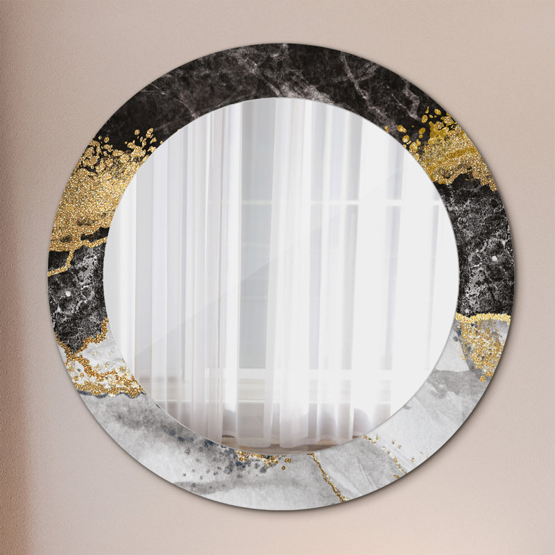 Huldar Glass Flat Wall Mirror, 60cm H x 60cm W