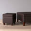 Repose-pieds de rangement carré capitonné Gamalier-33397886