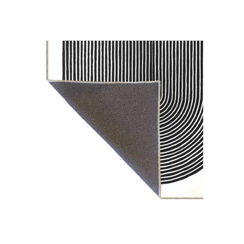 Tapis décoratif lavable à la machine, Sous-tapis rond 3 pi 3 po inclus