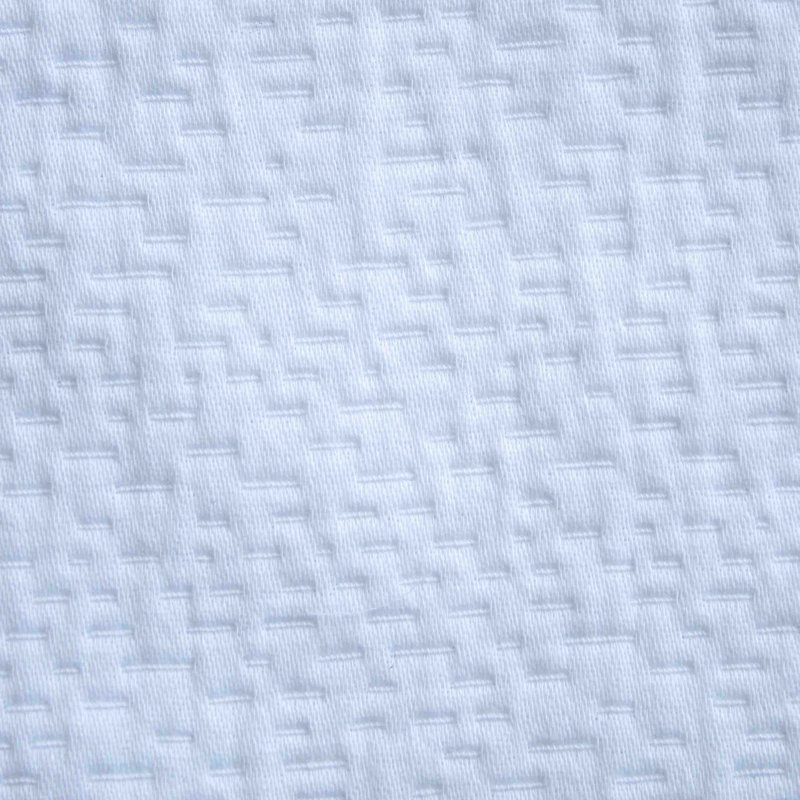 Neo Cotton Topstitched Flange Duvet Cover, King Duvet Cover + 2 King Shams, White