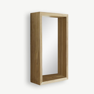 Stelle Rectangle Solid Wood Mirror