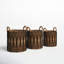 Banana Leaf Handmade String Detail Decorative and Functional Storage Basket with Handles