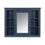 Meuble-lavabo 36 po avec armoire à pharmacie et miroir bleu royal