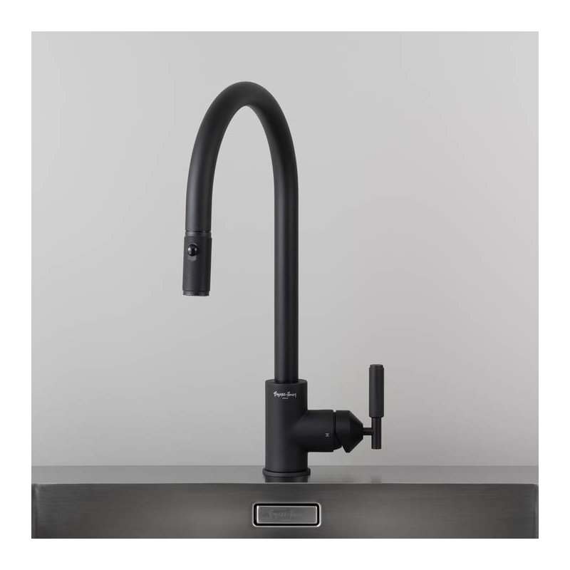 Kitchen Faucet / Pull-Out With Dual Spray / Cross, Welders Black