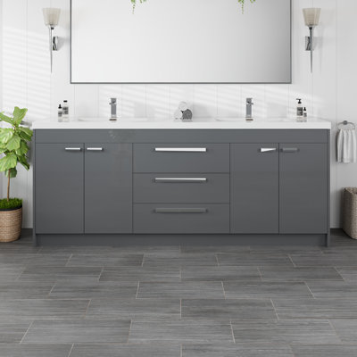 Arbuckle 26" Wall-Mounted Single Bathroom Vanity Set