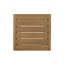 C-shape end table  Brown