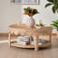 Table basse en rotin naturel Arta