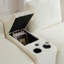 Canapé modulaire surdimensionné de 150 po, canapé Cloud avec assise profonde, canapé en L avec porte-gobelets et ports USB, canapé rembourré en velours côtelé pour le salon, beige