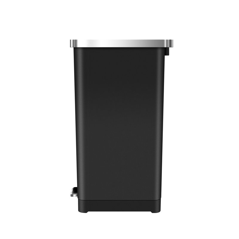 Hana Recycler Bin, 30, 60" H x 22" W x 35" D, Black