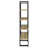 Mystrene Black And Walnut 4-Shelf Bookcase