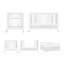 Lit de bébé convertible 9-en-1 Rollin Rollin-113606234