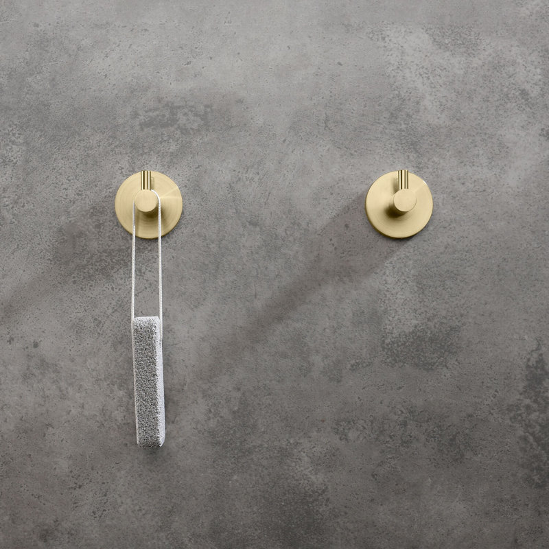 Wall Mounted Robe Hook, Brush Gold 